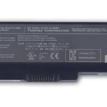 Аккумуляторная батарея для ноутбука Toshiba PA3817U-1BRS Satellite C650 4400mAh 10.8V Black Orig