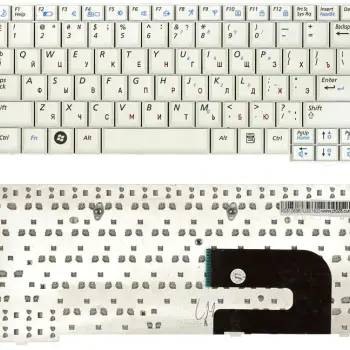 Клавіатура для ноутбука Samsung (NC10, N110, N130) White, RU