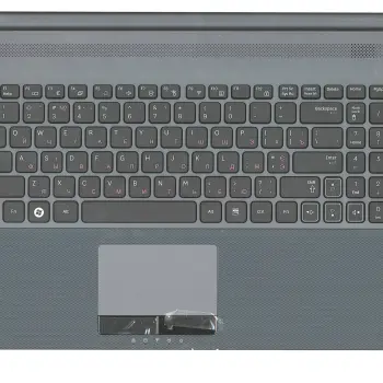 Клавиатура для ноутбука Samsung (RC520) Black, (Gray TopCase), RU
