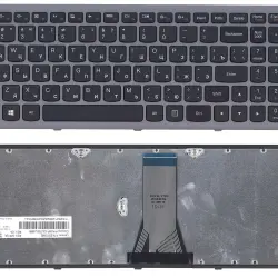 Клавіатура для ноутбука Lenovo IdeaPad Flex 15, G500S, G505, G505A, G505G, G505S, S500, S510, S510p, Z510, Black, (Silver Frame), RU