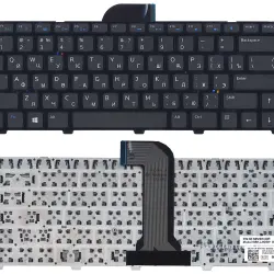 Клавиатура для ноутбука Dell Inspiron (14-3421, 14R-5421) Black, (Black Frame), RU