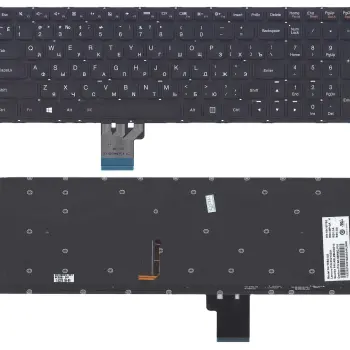 Клавиатура для ноутбука Lenovo IdeaPad (U530) с подсветкой (Light), Black, (No Frame), RU