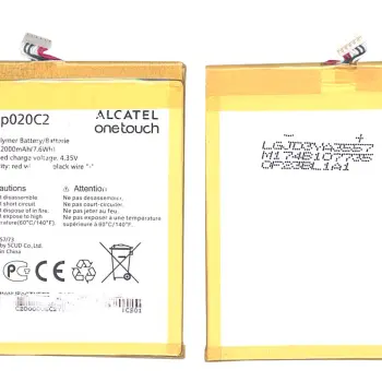 Акумуляторна батарея для смартфону Alcatel TLp020C2 One Touch Idol 2 3.8V White 2000mAh 7.6Wh
