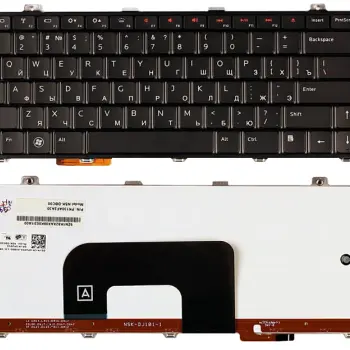 Клавиатура для ноутбука Dell Studio (14, 14Z, 1440, 1450, 1457) с подсветкой (Light). Black, RU