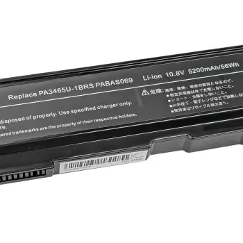 Аккумуляторная батарея для ноутбука Toshiba PA3451U Satellite A105 10.8V Black 5200mAh OEM
