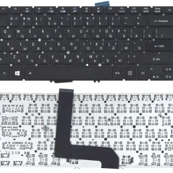 Клавіатура для ноутбука Acer Aspire M5-481T, M5-481TG, M5-481PT  с подсветкой (Light), Black, (No Frame) RU