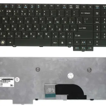 Клавіатура для ноутбука Acer TravelMate 5760, 5760G, 5760Z, 5760ZG, 8573 Black, RU