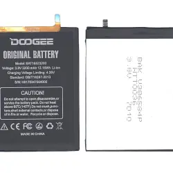 Акумуляторна батарея для смартфону Doogee BAT16523200 Y6 3.8V Black 3200mAh 12.16Wh
