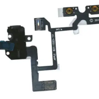 Шлейф аудіо-роз'єму для Apple iPhone 4 чорний
