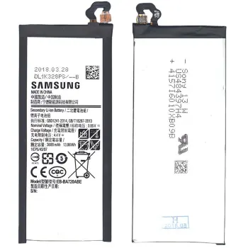 Аккумуляторная батарея для смартфона Samsung EB-BA720ABE Galaxy A7 (2017) J7 3.85V Black 3600mAh 13.86Wh
