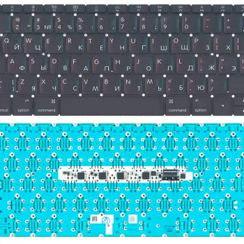 Клавіатура для ноутбука Apple MacBook 12" (A1534) Black, (No Frame), RU (вертикальный ентер)