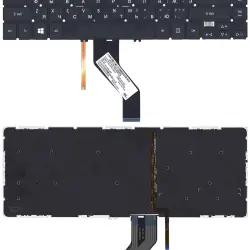 Клавіатура для ноутбука Acer Aspire V5-472, V5-473, V7-481, V7-482, TravelMate P446-M, P645-M с подсветкой (Light), Black, (No Frame) RU