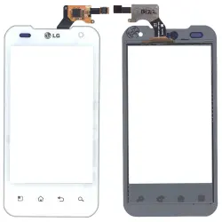 Тачскрін (Сенсорне скло) для смартфону LG P990 Optimus 2X білий