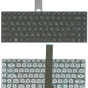 Клавіатура для ноутбука Asus N46, N46J, N46JV, N46V, N46VB, N46VJ, N46V, N46VM, N46VZ с подсветкой (Light) Black, RU