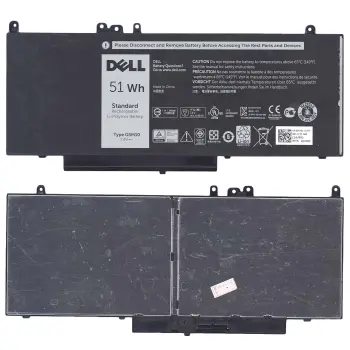 Аккумуляторная батарея для ноутбука Dell G5M10 Latitude E5450 7.4V Black 6460mAh Orig