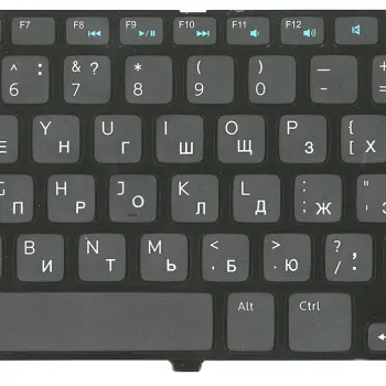 Клавіатура для ноутбука Dell Inspiron (3521, 5521, 3537, 5537) Black, (Black Frame), RU