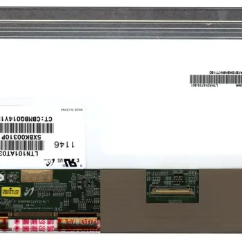 Матриця для ноутбука 10,1", Normal (стандарт), 40 pin (знизу справа), 1366x768, Светодиодная (LED), без креплений, матовая, Samsung, LTN101AT03