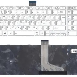 Клавиатура Toshiba Satellite (C50, C50D, C50-A, C50D-A, C55, C55-A, C55DT, C55DT-A) White, (White Frame) RU (вертикальный энтер)