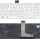 Клавиатура Toshiba Satellite (C50, C50D, C50-A, C50D-A, C55, C55-A, C55DT, C55DT-A) White, (White Frame) RU (вертикальный энтер) 1