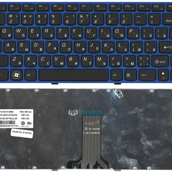Клавіатура для ноутбука Lenovo IdeaPad (Z470, G470Ah, G470GH, Z370) Black, (BlueFrame), RU