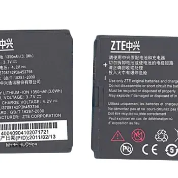 Акумуляторна батарея для смартфону ZTE Li3707T42P3h443747 A833 3.7V Black 1350mAh 3.07Wh
