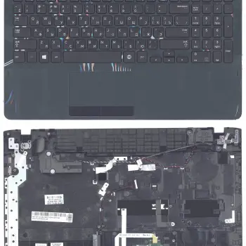 Клавиатура для ноутбука Samsung (NP270B5E) Black, (Black TopCase), RU