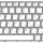 Клавіатура для ноутбука Sony Vaio (VGN-NW) White, (Silver Frame) RU 2
