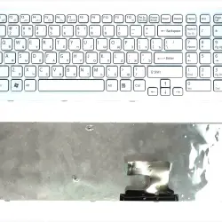 Клавиатура для ноутбука Sony Vaio (VPC-EJ) White, (White Frame), RU
