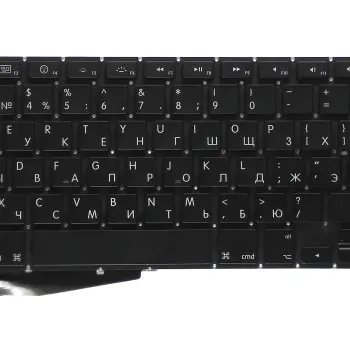 Клавіатура для ноутбука Apple MacBook Pro A1286 (2011, 2012 года) с подсветкой (Light), Black, (No Frame), без (SD), RU (вертикальный ентер)