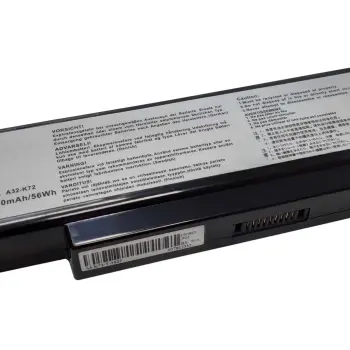 Акумуляторна батарея для ноутбука Asus A32-K72 10.8V Black 5200mAh OEM