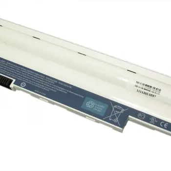 Аккумуляторная батарея для ноутбука Acer AL10A31 Aspire One AOD255, AOD260, D255, D260 11.1V White 2200mAh OEM