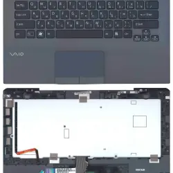 Клавиатура для ноутбука Sony Vaio (VPC-SB) Black, (Gray TopCase), RU