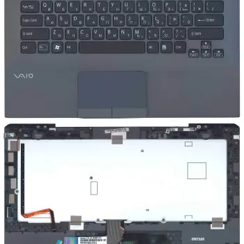 Клавиатура для ноутбука Sony Vaio (VPC-SB) Black, (Gray TopCase), RU