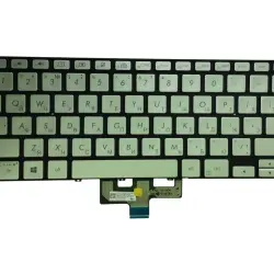 Клавіатура для ноутбука Asus ZenBook UX433FA с подсветкой (Light), Silver, (No Frame) RU