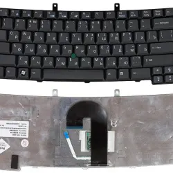 Клавіатура для ноутбука Acer TravelMate 6410, 6452, 6460, 6490, 6492, 6493, 6552, 6592 с указателем (Point Stick) Black, RU
