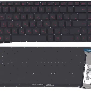 Клавіатура для ноутбука Asus (G771, N551) с подсветкой (Light), Black, (No Frame) RU
