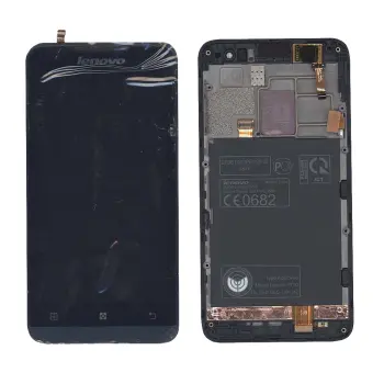 Матриця с тачскріном (модуль) Lenovo P770 чорний с синей рамкой