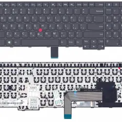 Клавиатура для ноутбука Lenovo Thinkpad Edge (E550) с указателем (Point Stick) Black, (Black Frame), RU