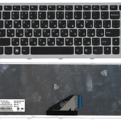Клавіатура для ноутбука Lenovo IdeaPad (U310) Black, (Silver Frame), RU