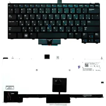 Клавіатура для ноутбука Dell Latitude (E4310) с подсветкой (Light), с указателем (Point Stick) Black, RU/EN