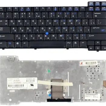 Клавіатура для ноутбука HP Compaq NC6320, NX6310, NX6315, NX6325, NC6310 с указателем (Point Stick), Black, RU