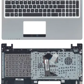 Клавиатура для ноутбука Asus (K56) Black, (Silver TopCase), RU
