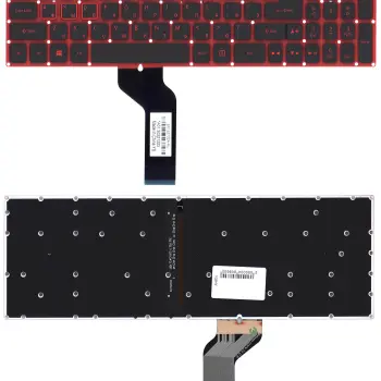 Клавіатура для ноутбука Acer Nitro 5 AN515-51 с подсветкой (Light), Black, RU