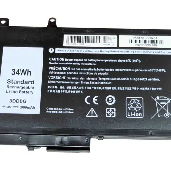 Аккумуляторная батарея для ноутбука Dell 3DDDG Latitude E5580 11.4V Black 3000mAh OEM