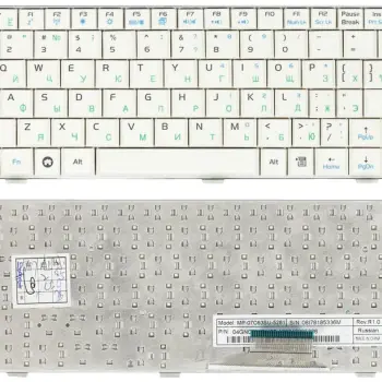 Клавіатура для ноутбука Asus EEE PC 2G (700), 4G (701), 900, 901 White, RU