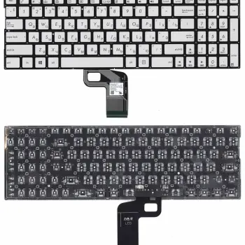 Клавиатура для ноутбука Asus (UX560UA) Silver с подсветкой, (No Frame) RU