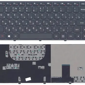 Клавиатура для ноутбука Lenovo Ideapad (Yoga 13) Black, (Black Frame) RU