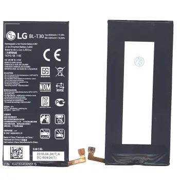 Акумуляторна батарея для смартфону LG BL-T30 Fiesta 3.85V Black 4500mAh 17.33Wh
