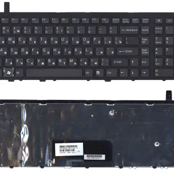 Клавіатура для Sony Vaio (VGN-AW) Black, (Black Frame) RU