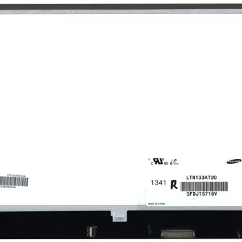 Матриця для ноутбука 13,3", Slim (тонкая), 40 pin (знизу справа), 1366x768, Светодиодная (LED), крепления справа\слева, глянцевая, Samsung, LTN133AT20